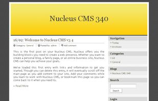 Nucleus CMS screenshot 1