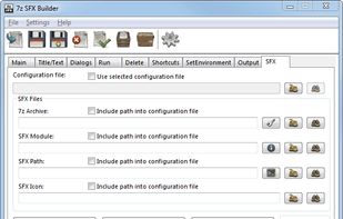 7z SFX Builder screenshot 1