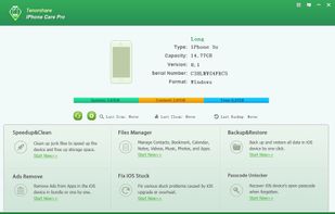 Tenorshare iPhone Care screenshot 1