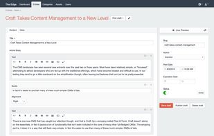 Craft CMS Control Panel