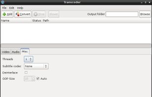 Transcoder screenshot 2