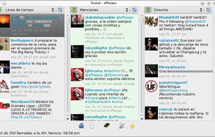 timeline, mentions, direct messages