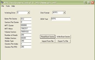 ADRC Data Recovery Software Tools screenshot 3
