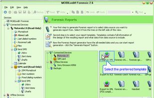 MOBILedit! Forensic screenshot 1