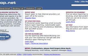 SpamCop screenshot 1