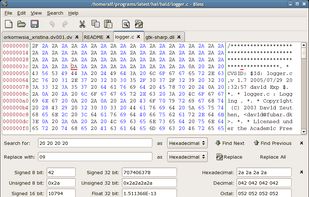 Searching and replacing
