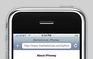 Vertical view of the iPhone window