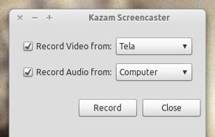 Kazam screenshot 1