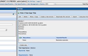 TestLink screenshot 1