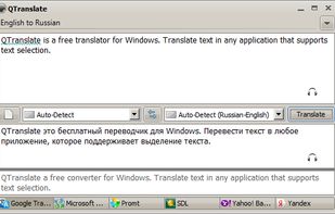 Main application window.