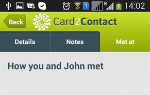 Card2Contact screenshot 3