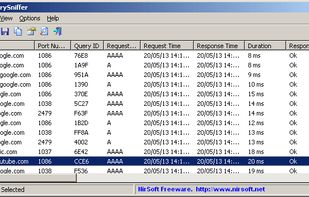 DNSQuerySniffer screenshot 1