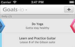 Goals.io screenshot 2