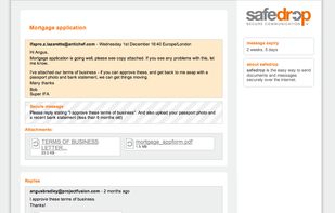 safedrop lets you exchange files and have secure conversations with anyone