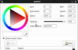 The gcolor2 interface