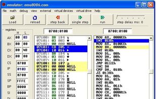 Emu8086 screenshot 1