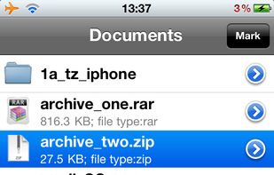 Unarchiver screenshot 1