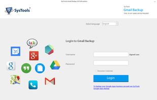 Initial screenshot of Gmail Backup tool