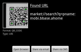 URL found via embeded QR code