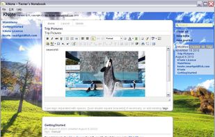 KNote screenshot 1
