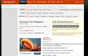 InterfaceLIFT screenshot 1