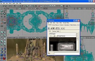 UnrealEd 3.0 viewing the Unreal Tournament 2004 map "Face 3"