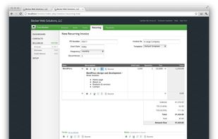 Creating a recurring invoice with rich text, file uploads and compound taxes