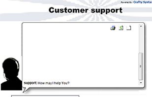 Client popup chat window (bubble version)