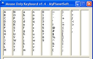 Mouse Only Keyboard screenshot 1