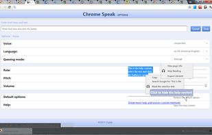 Chrome Speak screenshot 1