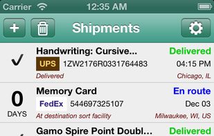 Shiprack Package Tracker screenshot 1