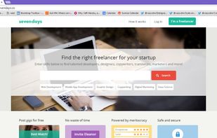 The Sevendays landing page