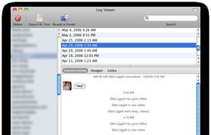 Built-in, searchable log viewer.