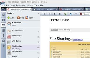 Opera Unite screenshot 1