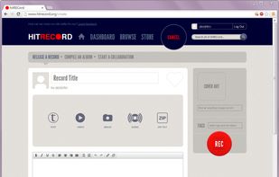Hitrecord.org screenshot 1