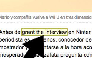 Click on words, or drag across phrases to translate