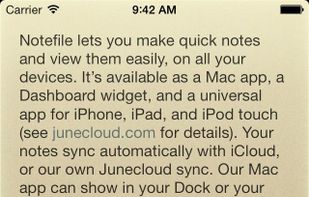 Notefile screenshot 1