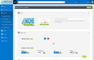 In this page, our customers completely brand our product to make it look like their product, and link it with their website with their logos and colors.