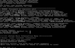 Offline NT Password & Registry Editor screenshot 1