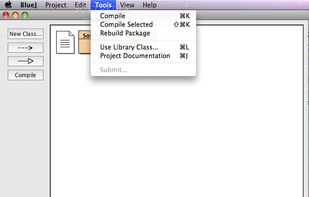 Another screenshot of BlueJ in OSX.