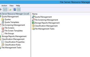 File Server Resource Manager screenshot 1
