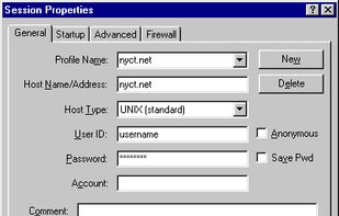 WS_FTP 95 screenshot 1