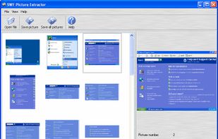 SWF Picture Extractor screenshot 1
