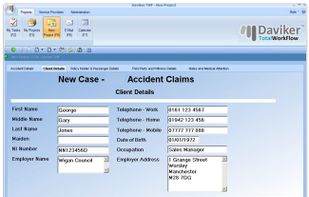 Automated case management software