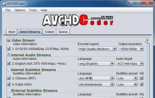 AVCHDCoder screenshot 2