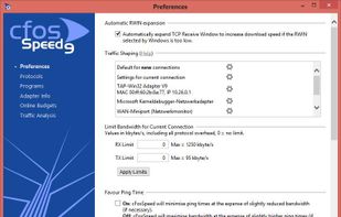 Main window = Settings