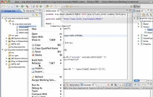 Eclipse Xtext screenshot 1
