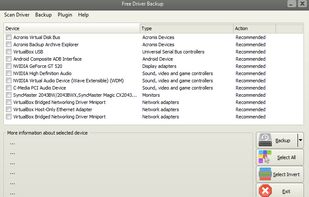 Free Driver Backup screenshot 1