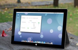 Pear on tablet surface pro