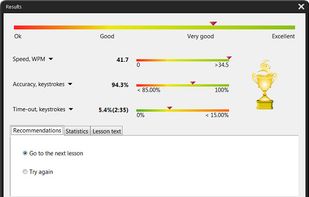 Pic 4. Lesson results